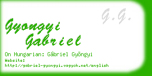 gyongyi gabriel business card